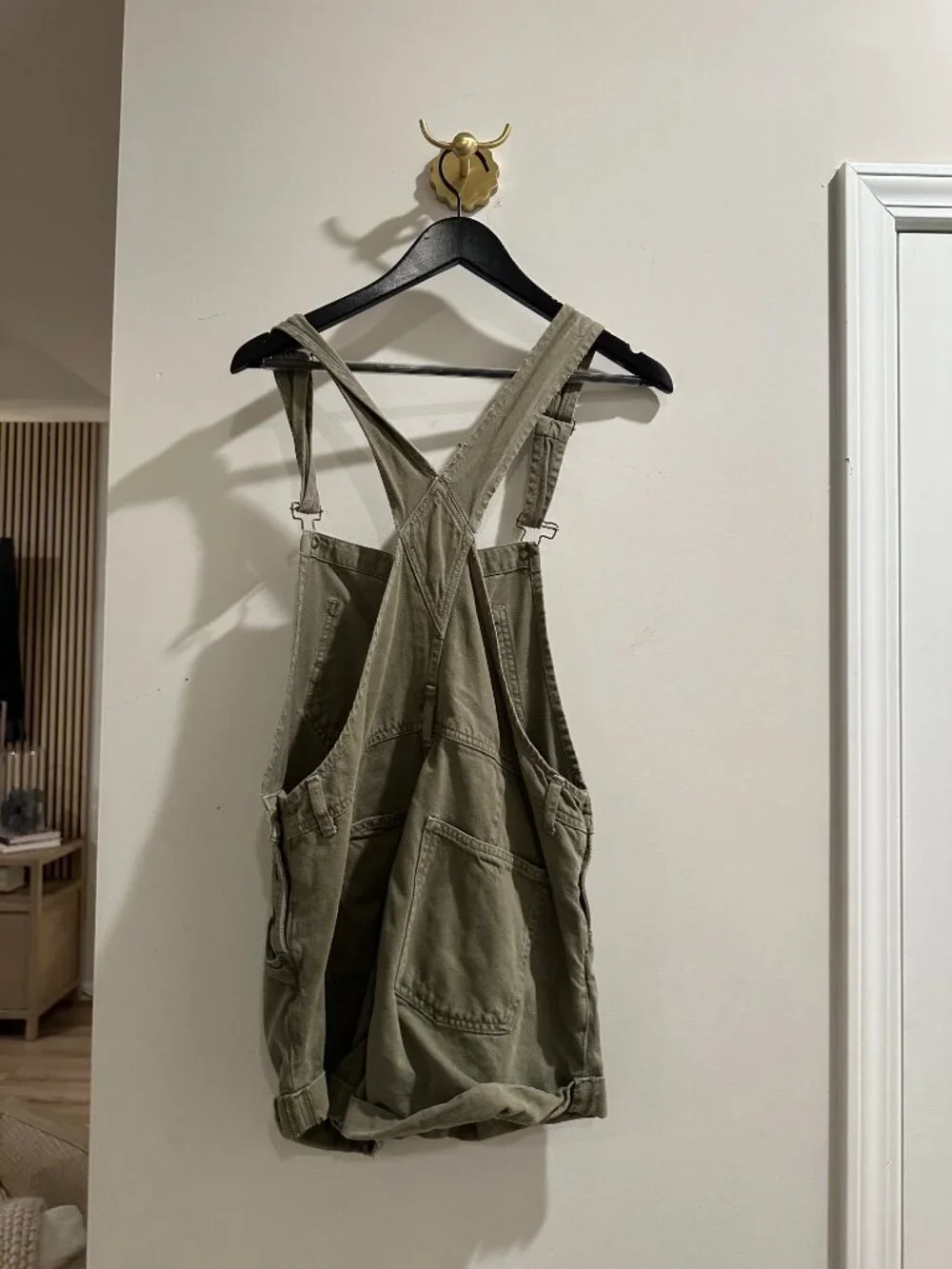 FREE PEOPLE Ziggy Shortall in Wash Army Green Size Small